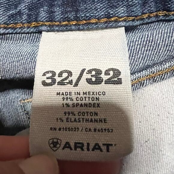 Ariat Jeans Mens 32 x32 M4 Low Rise Bootcut Weatern Work Blue - Picture 8 of 12